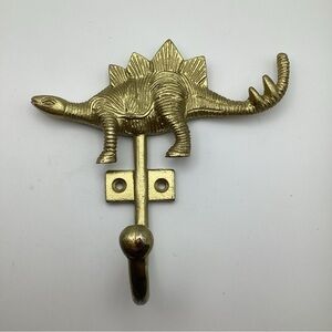 Brass Dinosaur Hook Wall Hanger Holder Hanging Coat Towel Clothes Dino